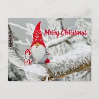 Sinterkerstkerstkerstcadeautje Gnome Festive Holid Briefkaart