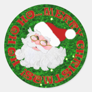 Sinterkerstkerstkerstkerstkerstfeestjes, RUND STIC Ronde Sticker