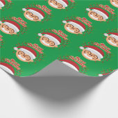 Sinterkerstkerstkerstkerstman — snor en bril cadeaupapier (Hoek)