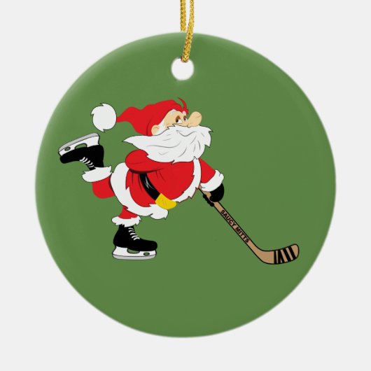 Sinterkerstkerstkerstmis Keramisch Ornament (Voorkant)