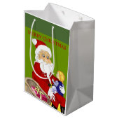 Sinterkerstman en cadeautas voor kinderen (Achterkant Gekanteld)