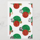 sinterkerststippen briefpapier (Voorkant / Achterkant)