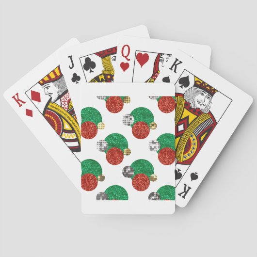 sinterkerststippen pokerkaarten (Achterkant)