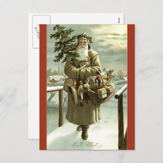 Sinterklaas Afbeelding Briefkaart (Voorkant / Achterkant)