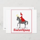 Sinterklaas Briefkaart (Voorkant / Achterkant)