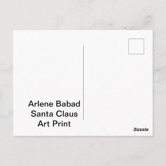 Sinterklaas, Briefkaart (Achterkant)