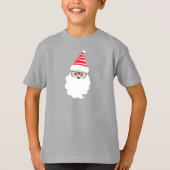 Sinterklaas, bril, hipster, kerstman t-shirt (Voorkant)