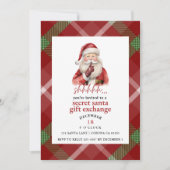 Sinterklaas cadeau uitwisseling Kerstfeest partij Feestdagenkaart (Voorkant)