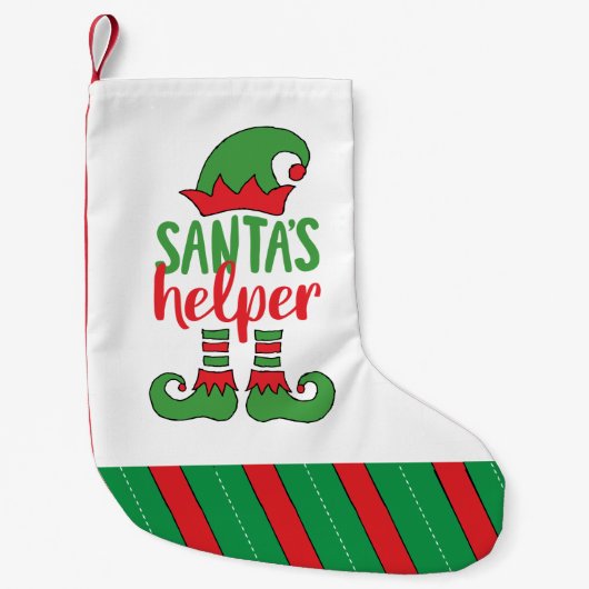 Sinterklaas Cartoon Elf Trekkast Elf Kleine Kerstsok (Voorkant)