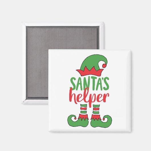 Sinterklaas Cartoon Elf Trekkast Elf Magneet (Voorkant / Achterkant)