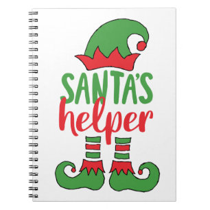 Sinterklaas Cartoon Elf Trekkast Elf Notitieboek