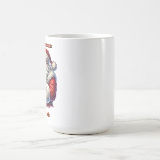 Sinterklaas checkt zijn lange lijst met geschenken koffiemok (Center)