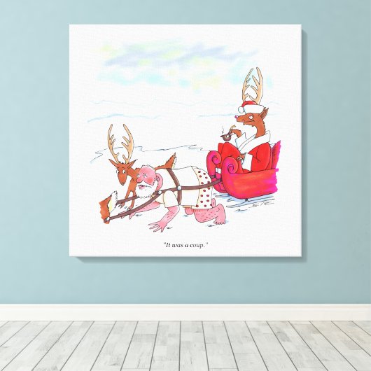 Sinterklaas Coup canvas print (Insitu (Houten vloer))