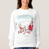 Sinterklaas Coup vrouwen wit sweatshirt (Voorkant)