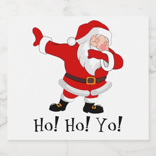 Sinterklaas Dabbing Personaliseren Bier Etiket (Enkel label)