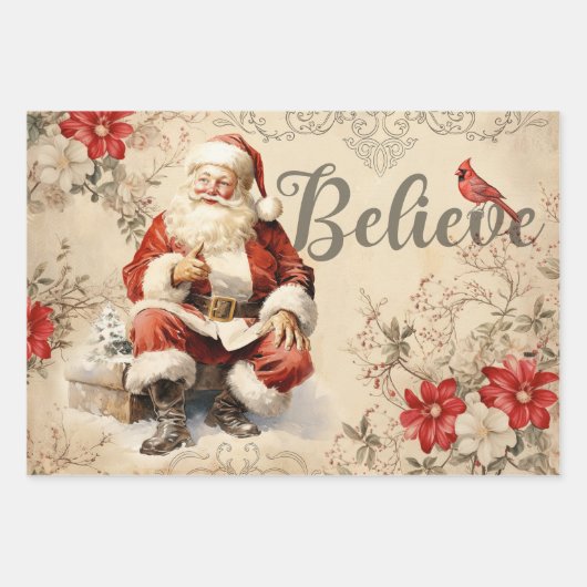 Sinterklaas Decoupage Ephemera Inpakpapier Vel (Voorkant)