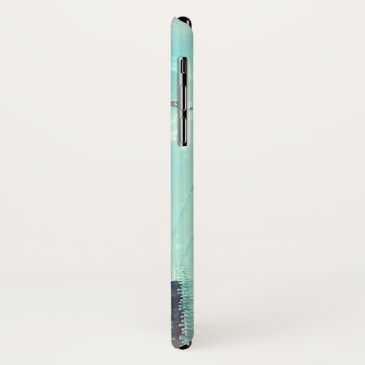 Sinterklaas die met rendiervis vliegt Case-Mate iPhone case (Achterkant/links)