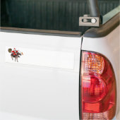 Sinterklaas die op Donkey rust Bumpersticker (Op Truck)