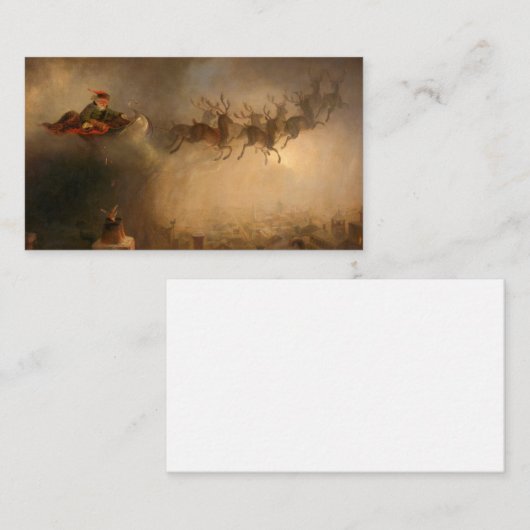 Sinterklaas door William Holbrook Beard Informatiekaartje (Voorkant / Achterkant)