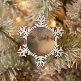Sinterklaas door William Holbrook Beard Tin Sneeuwvlok Ornament