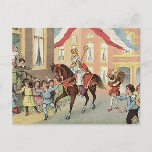 Sinterklaas Dutch St. Nick St. Nicholas Briefkaart (Voorkant)