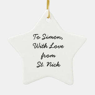 Sinterklaas Dutch St. Nick  St. Nicholas Keramisch Ornament