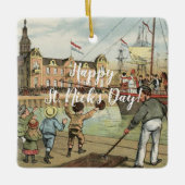 Sinterklaas Dutch St. Nick  St. Nicholas Keramisch Ornament (Voorkant)