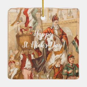Sinterklaas Dutch St. Nick St. Nicholas Keramisch Ornament