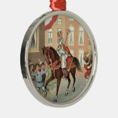 Sinterklaas Dutch St. Nick  St. Nicholas Metalen Ornament (Rechts)