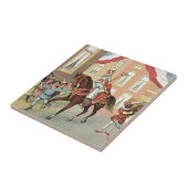 Sinterklaas Dutch St. Nick St. Nicholas Tegeltje (Zijkant)