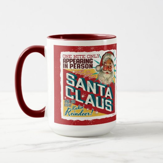 Sinterklaas! Eén nacht maar! Retro Poster ontwerp Mok (Links)