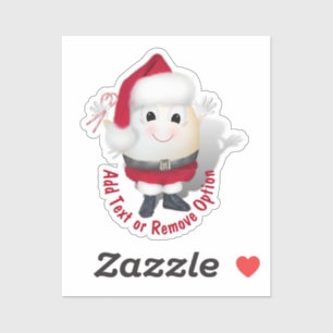 Sinterklaas Ei Kerstmis Sticker
