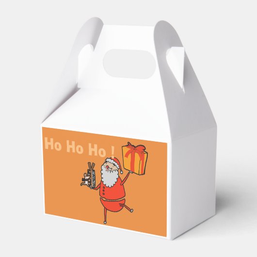 Sinterklaas en een Rat Holding een Cadeau Bedankdoosjes (Achterkant)