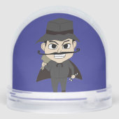 Sinterklaas en kerstschurk sneeuwbol (Achterkant)