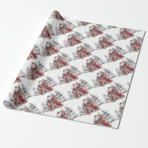 Sinterklaas en klaplopers cadeaupapier