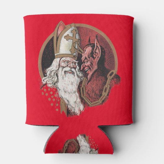 Sinterklaas en Krampus Blikjeskoeler (Achterkant)