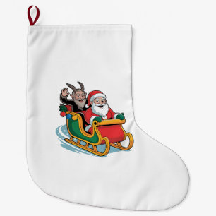 Sinterklaas en Krampus Kwaadaardig Donker Kerstmis Grote Kerstsok