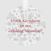 Sinterklaas en Piet Ornament (achterkant)