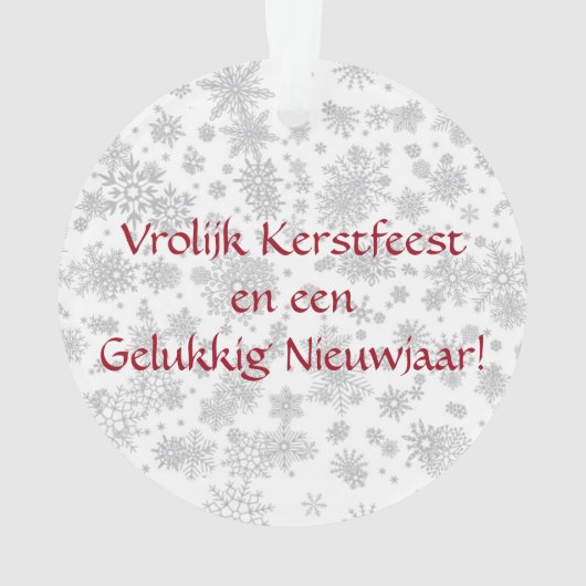 Sinterklaas en Piet Ornament (achterkant)