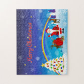 Sinterklaas en rendier legpuzzel (Verticaal)