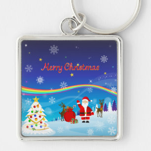 Sinterklaas en rendier sleutelhanger