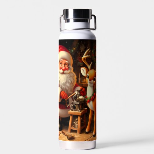 Sinterklaas en rendier waterfles