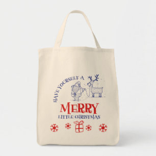 Sinterklaas en rendierCanvas tas