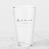 Sinterklaas en rendierontwerp Drink glas (Achterkant)