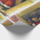 Sinterklaas en Schoorsteen Cadeaupapier (Hoek)