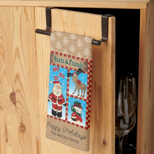 Sinterklaas en vrienden theedoek (Derde Gevouwen)