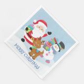 Sinterklaas en zijn vrienden papieren servetten (Hoek)