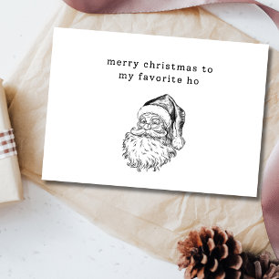 Sinterklaas' Favoriete Ho Grappige Kerstkaart Briefkaart
