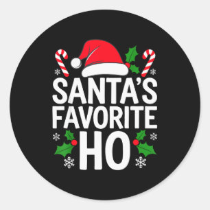 Sinterklaas Favoriete Ho-shirt Volwassenen Kindere Ronde Sticker