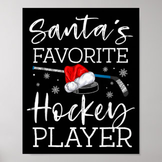 Sinterklaas favoriete ijshockeyspeler grappige pyj poster